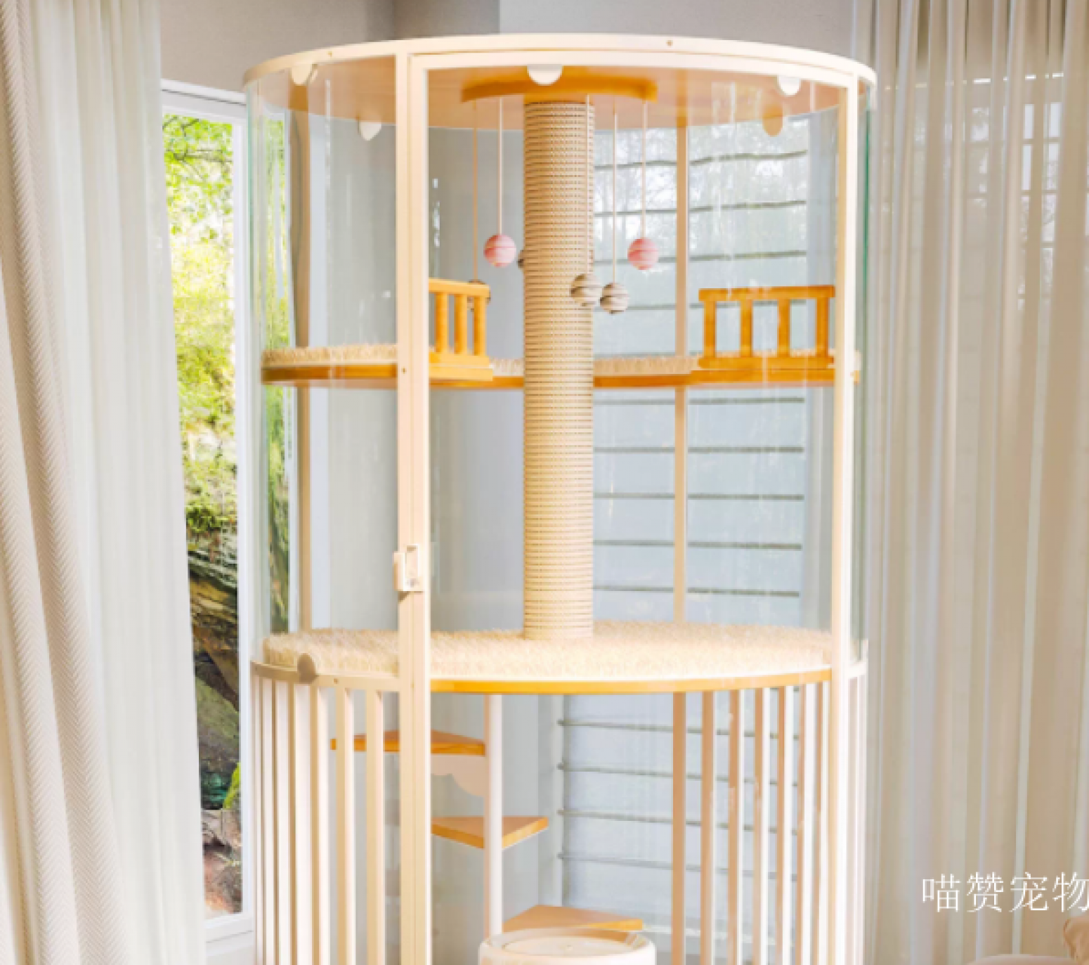 喵赞宠物Pet furnitureProduct《Panoramic Luxury Cat House》【图1】