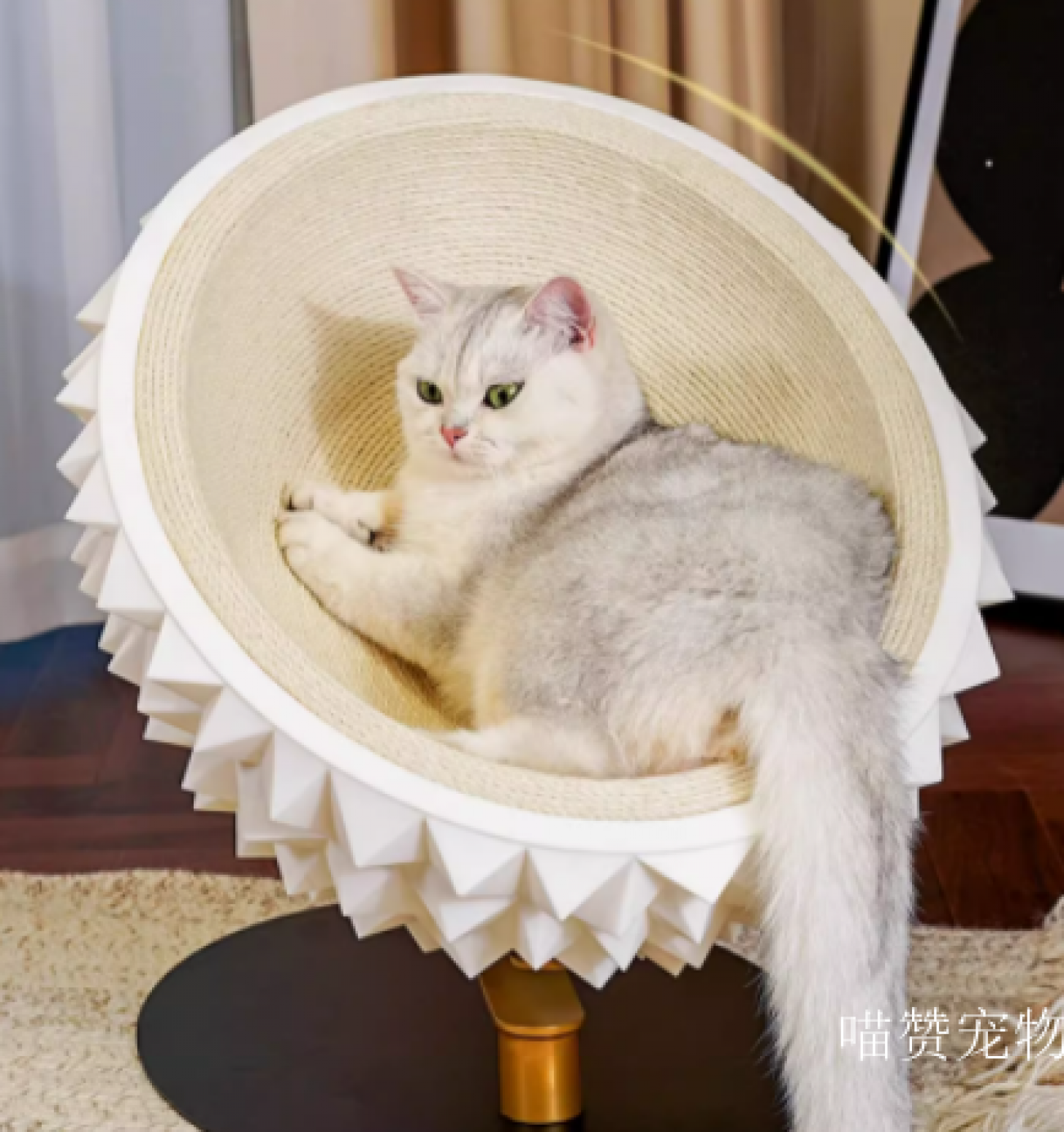 喵赞宠物Pet furnitureProduct《Durian-Shaped Cat Bed》【图0】