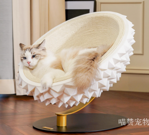 喵赞宠物 Pet furniture product 《Durian-Shaped Cat Bed》议价