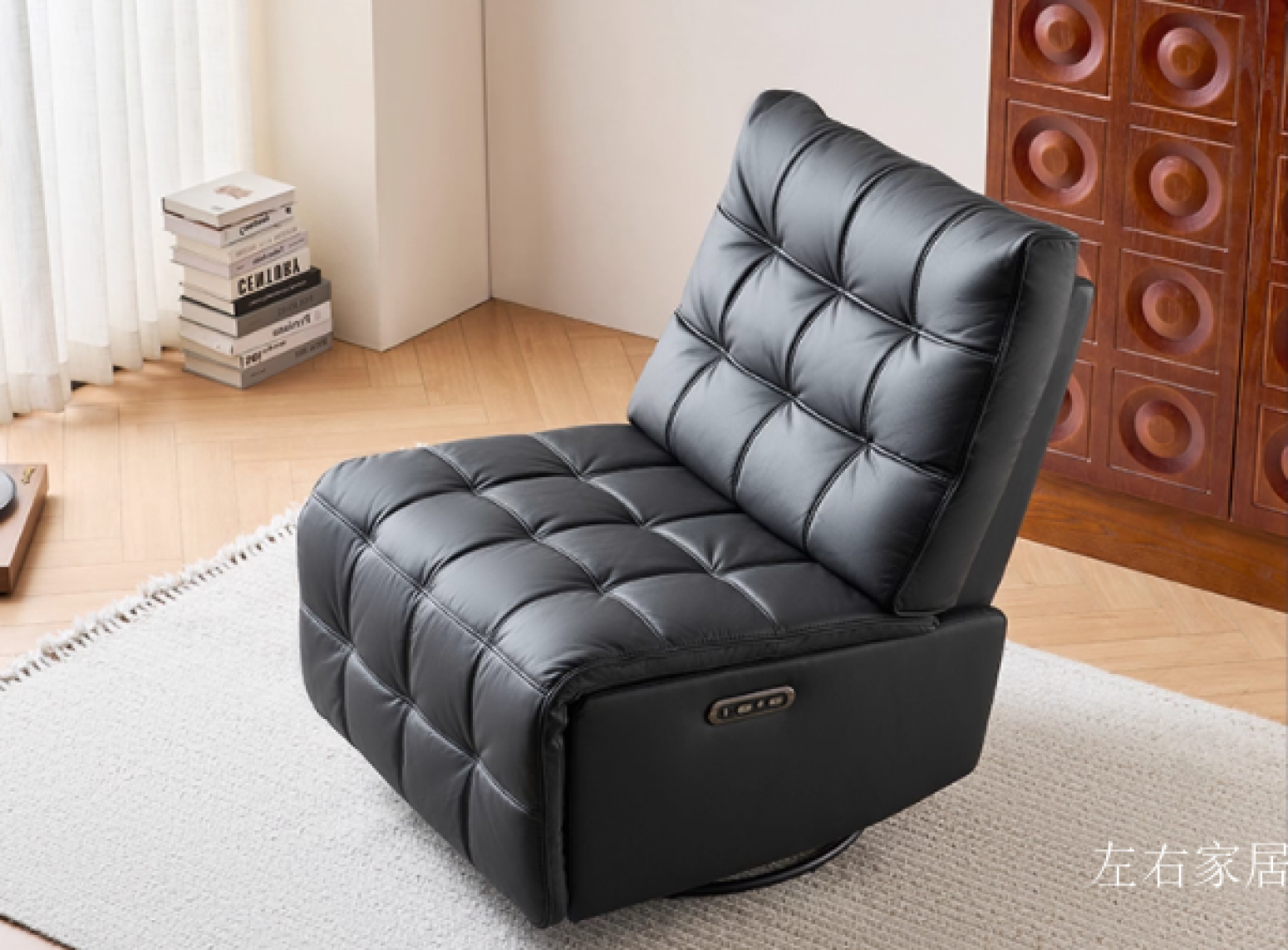 左右家居 Smart home product 《Leather Functional Lazy Rocking Chair》