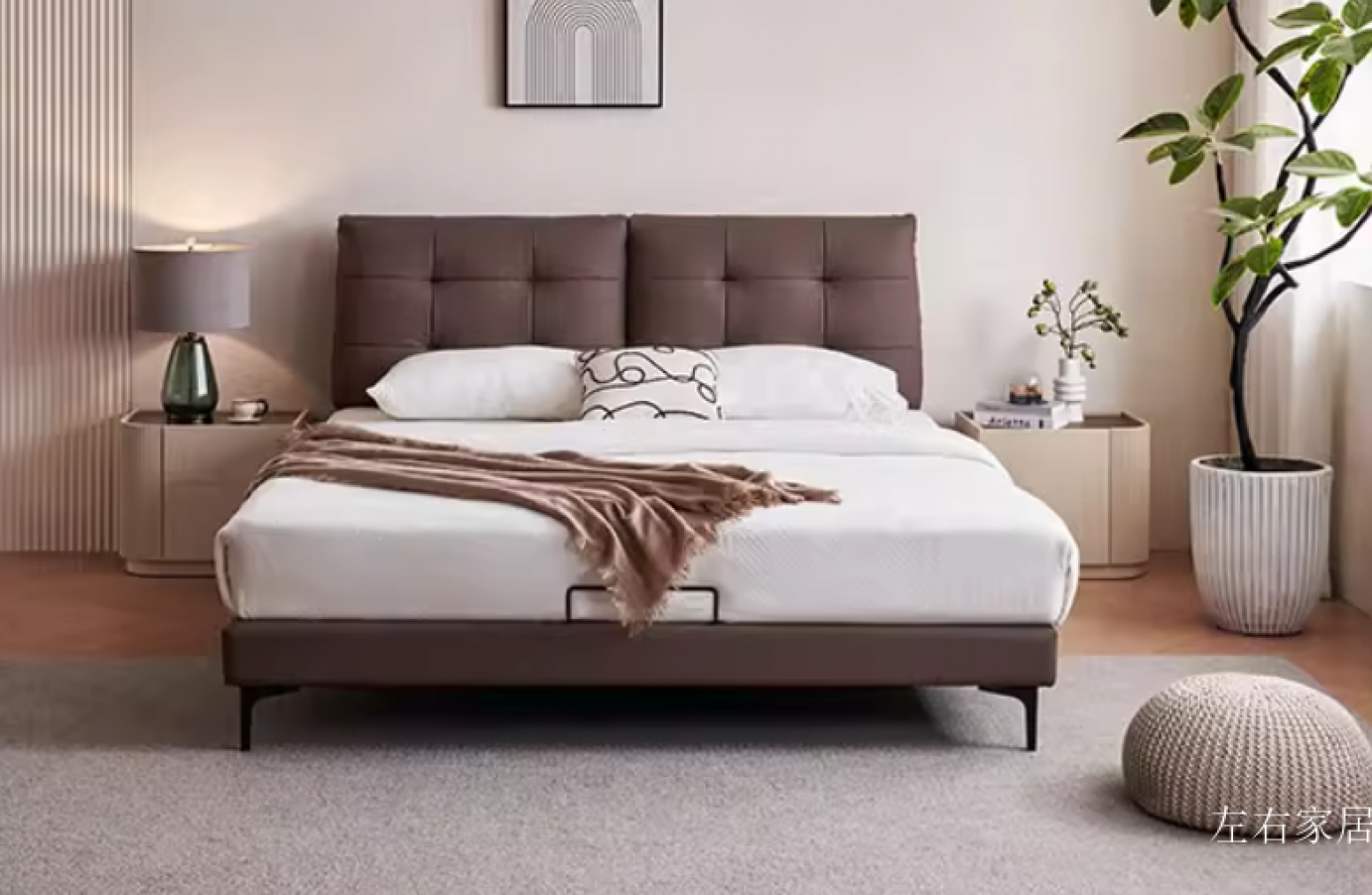 左右家居 Home Furniture product 《Minimalist High-End Elegant Bed》