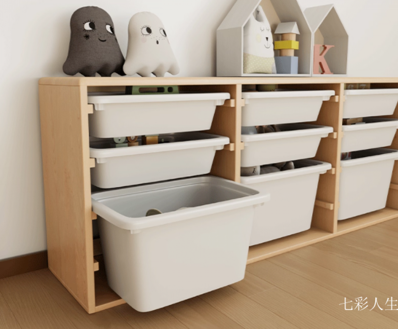 七彩人生 Children's furniture Product 《Children's Storage Combination Cabinet》【图3】