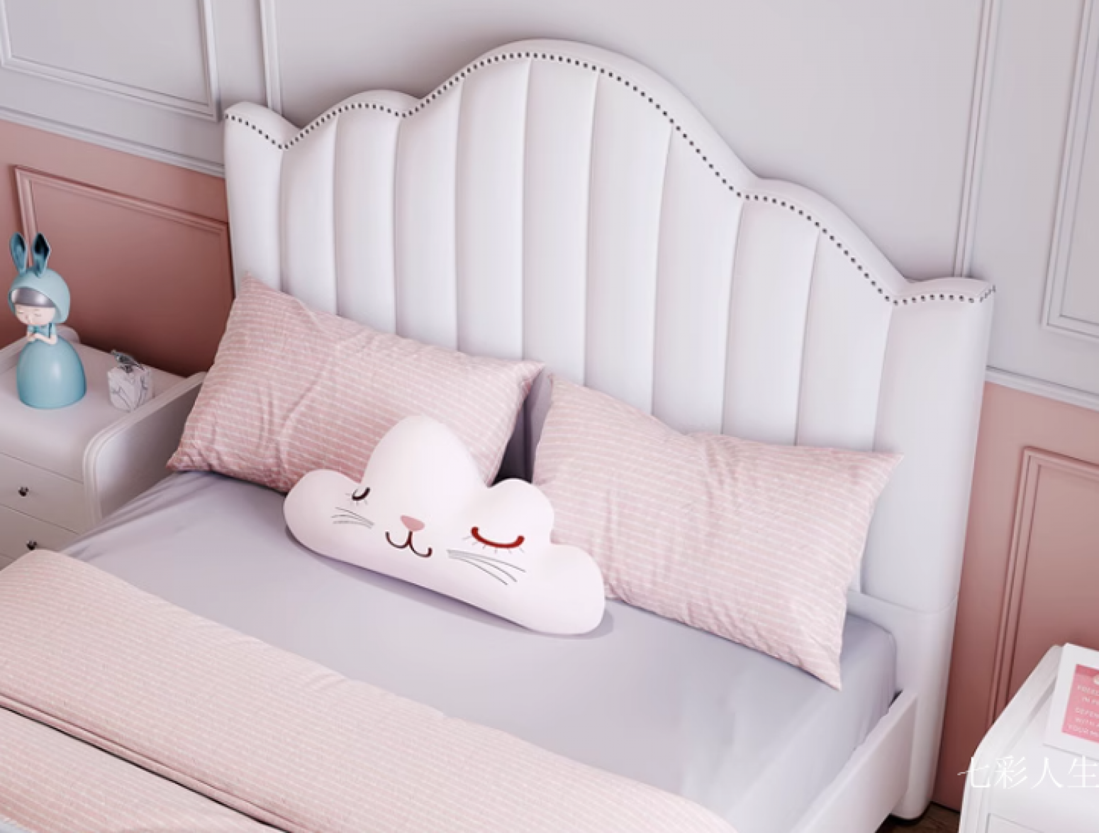 七彩人生 Children's furniture Product 《Modern Children's Princess Bed》 七彩人生 Children's furniture Product 《Modern Children's Princess Bed》【图2】