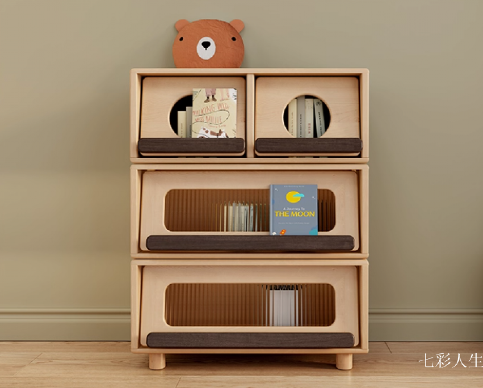 七彩人生 Children's furniture Product 《Household children's storage cabinet》 七彩人生 Children's furniture Product 《Household children's storage cabinet》【图0】