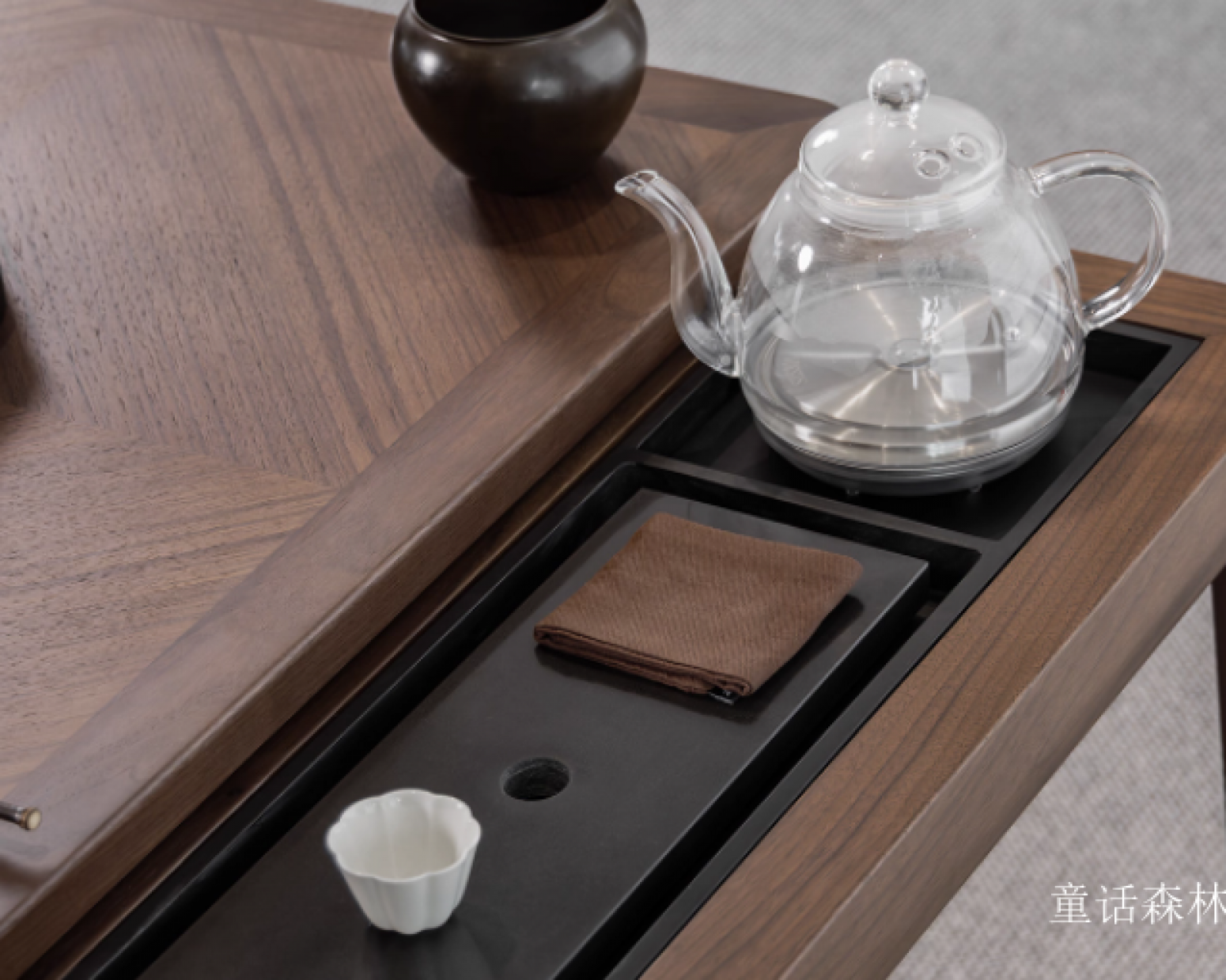 童话森林 Home Furniture Product 《A small household solid wood tea table》【图3】