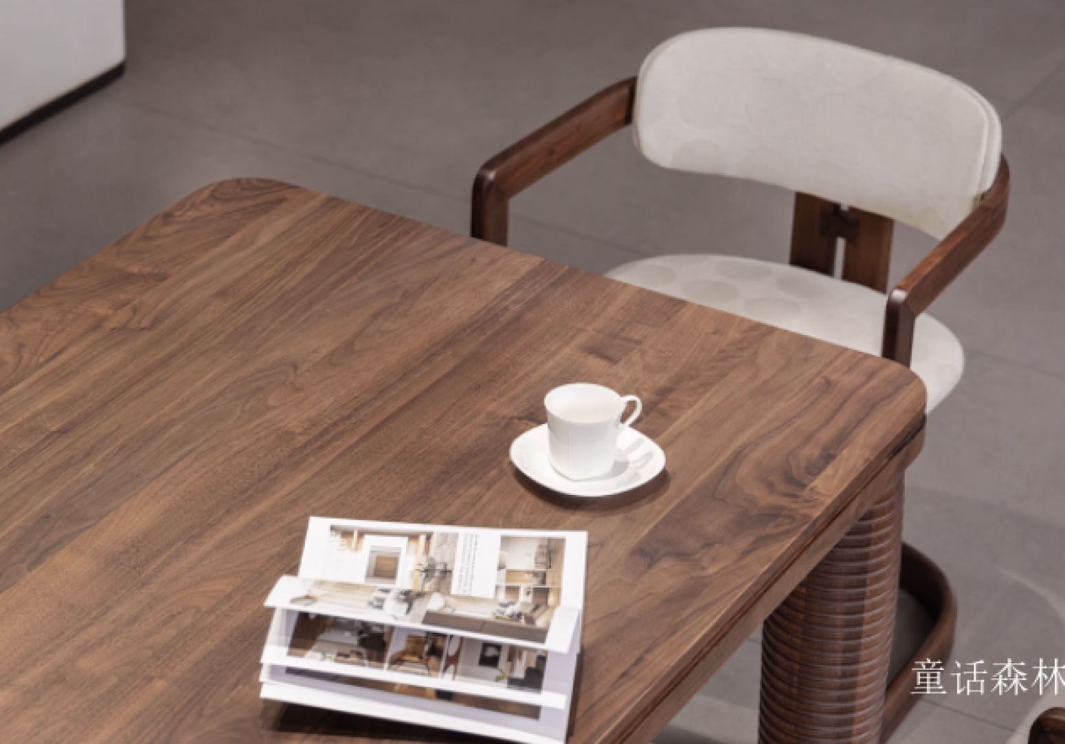 童话森林 Home Furniture Product 《Black walnut wood dining table》【图3】