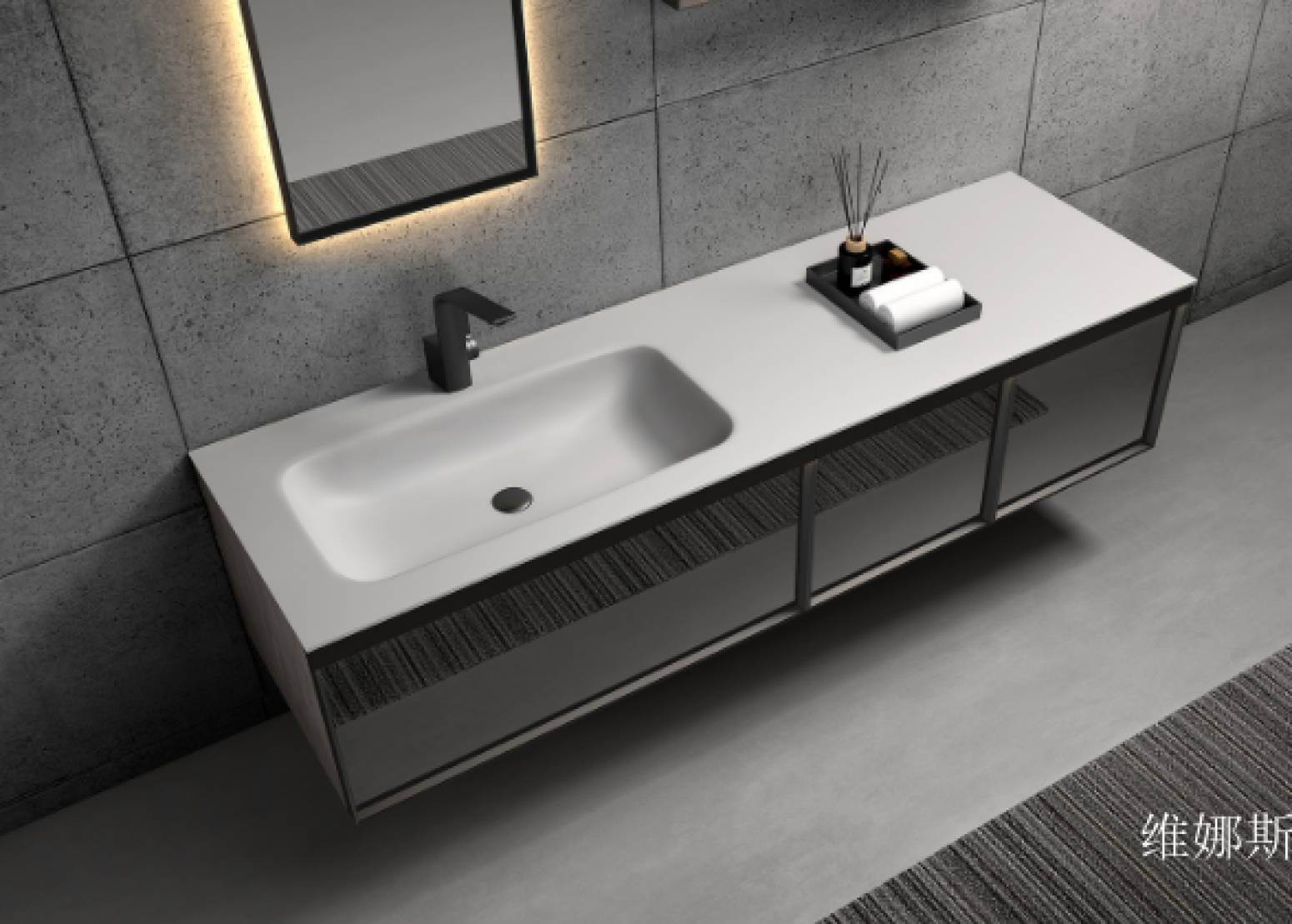 维娜斯Bathroom furnitureProduct《P180 Cool Bathroom Cabinet》【图0】