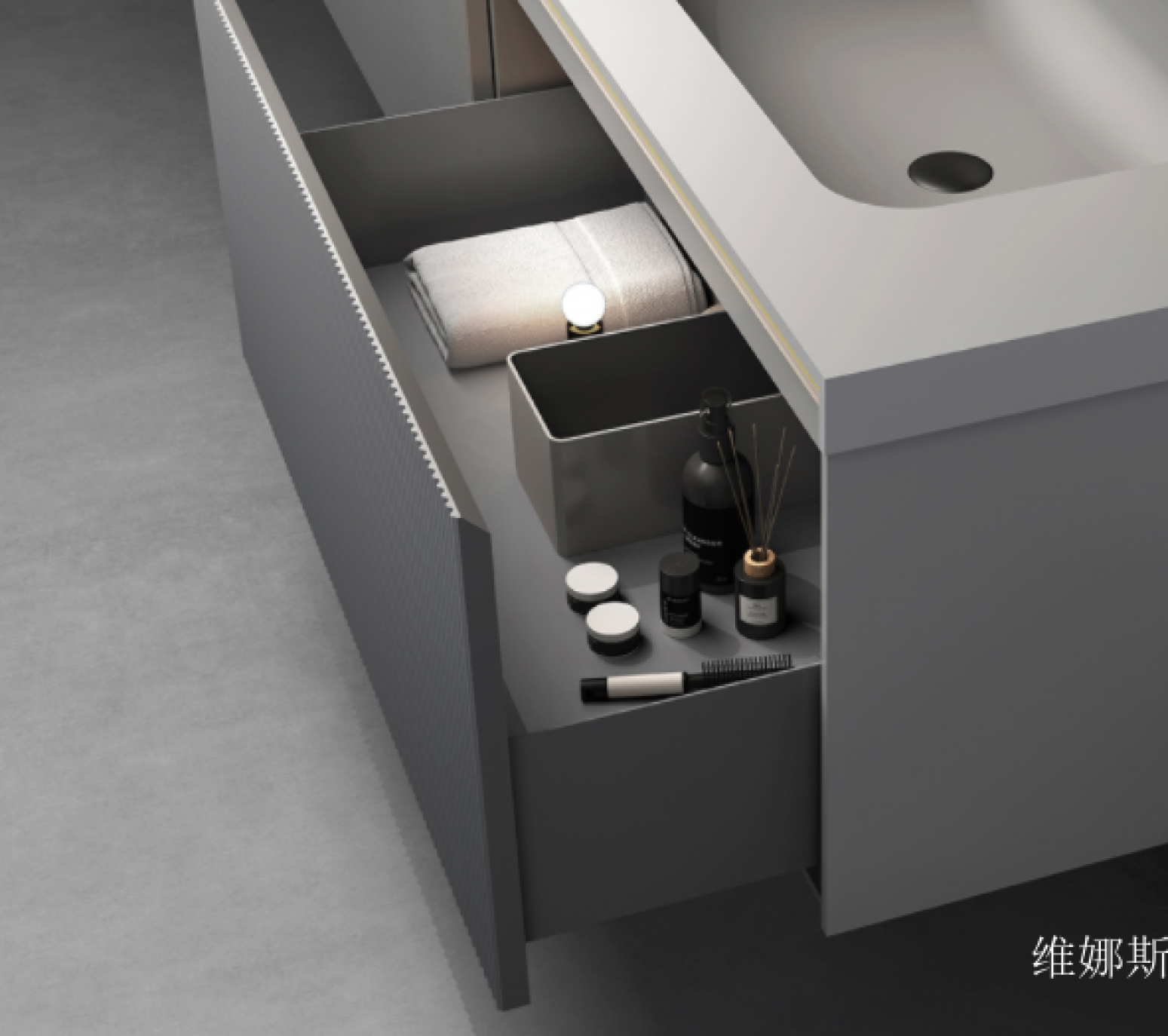 维娜斯Bathroom furnitureProduct《Wood alloy bathroom cabinet》【图2】