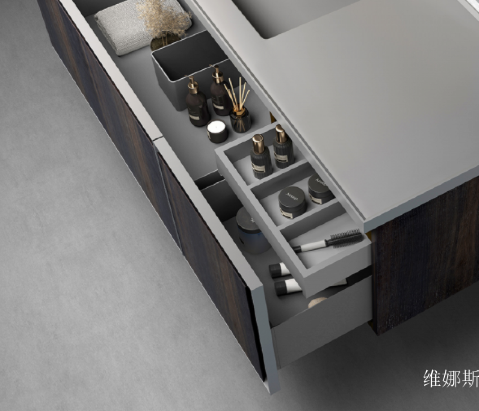 维娜斯Bathroom furnitureProduct《Wood alloy bathroom cabinet》【图3】