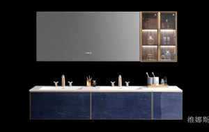维娜斯Bathroom furnitureProduct《Double-basin light luxury bathroom cabinet》
