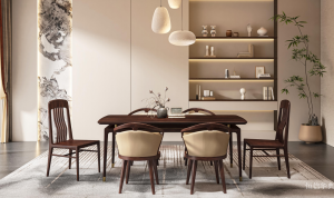 恒信华典 Home Furniture product 《Deep wood skin eat desk and chair》议价