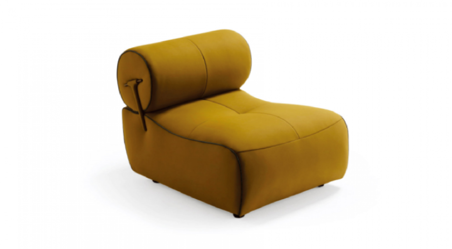 华意家居 Home Furniture Product 《Turmeric suede roll-back leisure chair》【图0】