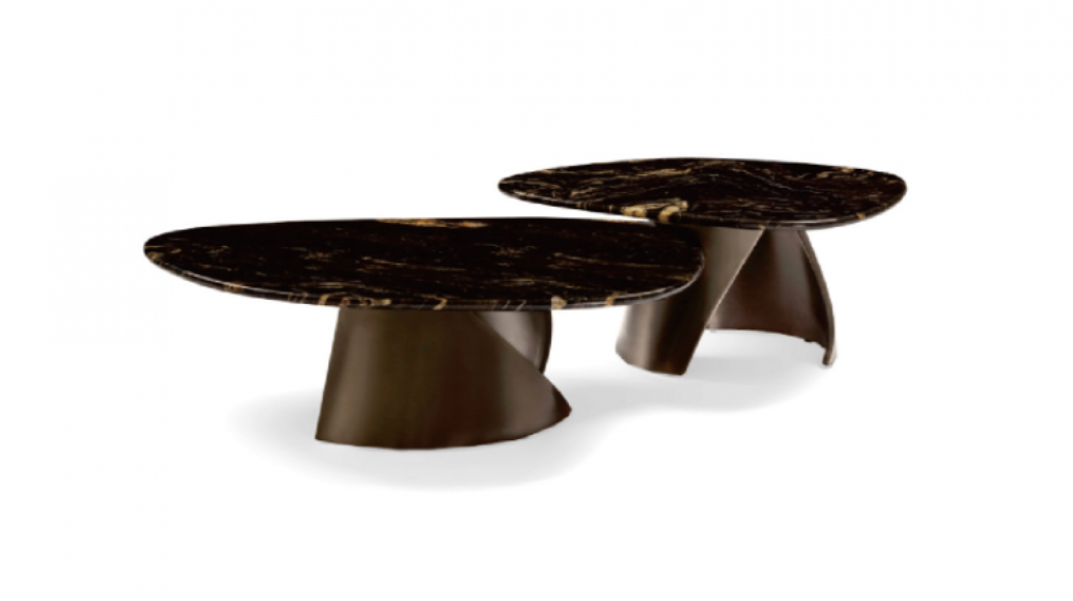 华意家居 Home Furniture product 《Black gold marble combination coffee table》