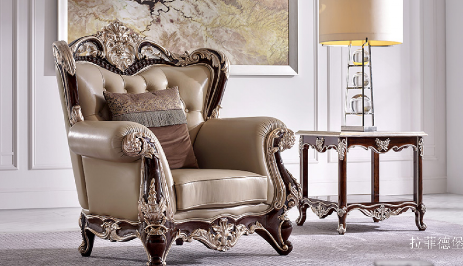 拉菲德堡Home FurnitureProduct《Royal rose gold sofa》【图1】
