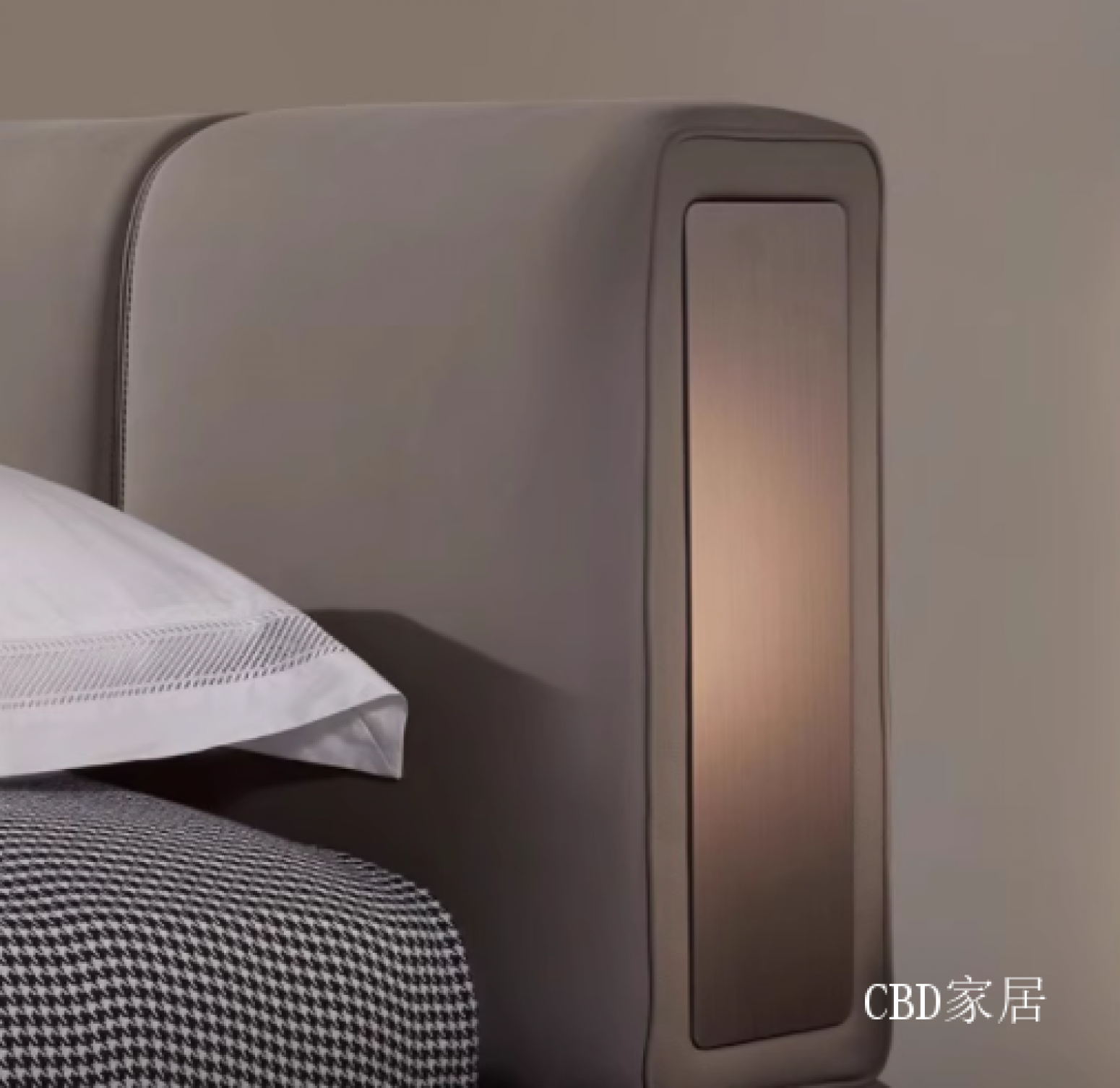 CBD家居Home FurnitureProduct《High-end luxury top-tier soft bed made of scratch-patterned leather》【图0】