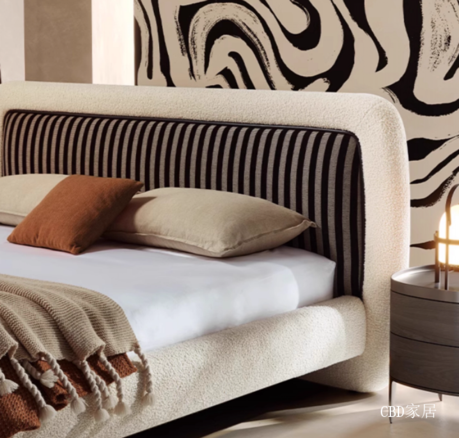 CBD家居Home FurnitureProduct《Cream-style fabric lamb bed》【图3】
