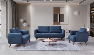 名博智能Home Furniture《Deep blue fabric sofa》