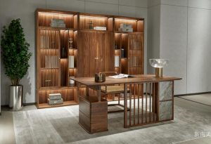 新南天 Home Furniture product 《A walnut wood simple desk》议价