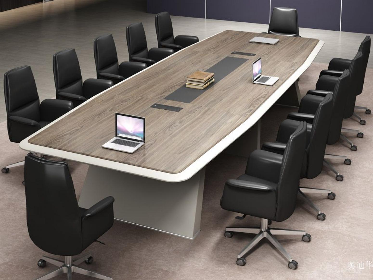 奥迪华 Office furniture product 《Jian Shang wood Grain conference table》