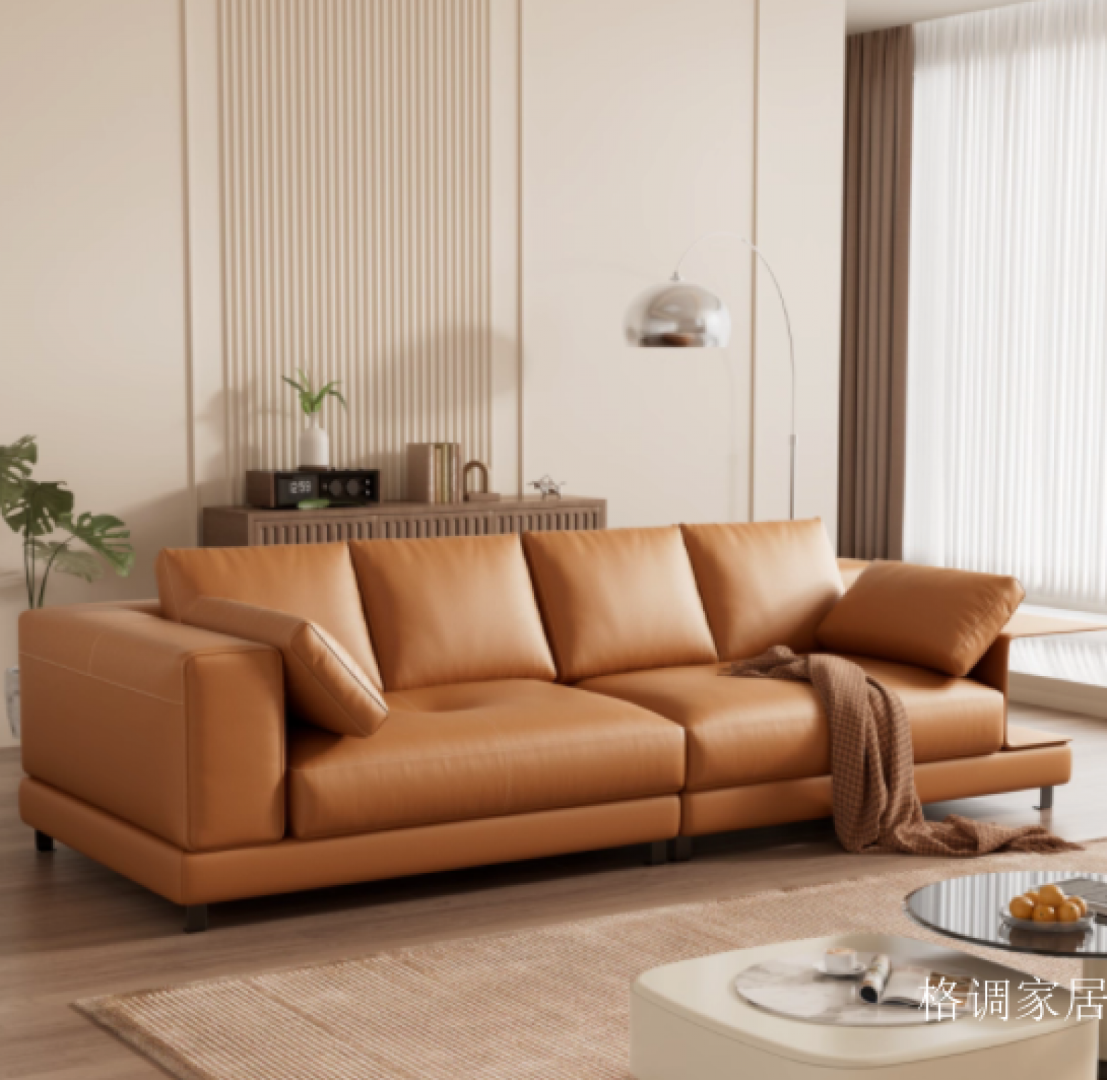 格调家居 Home Furniture Product 《A small yellow cowhide sofa》【图3】