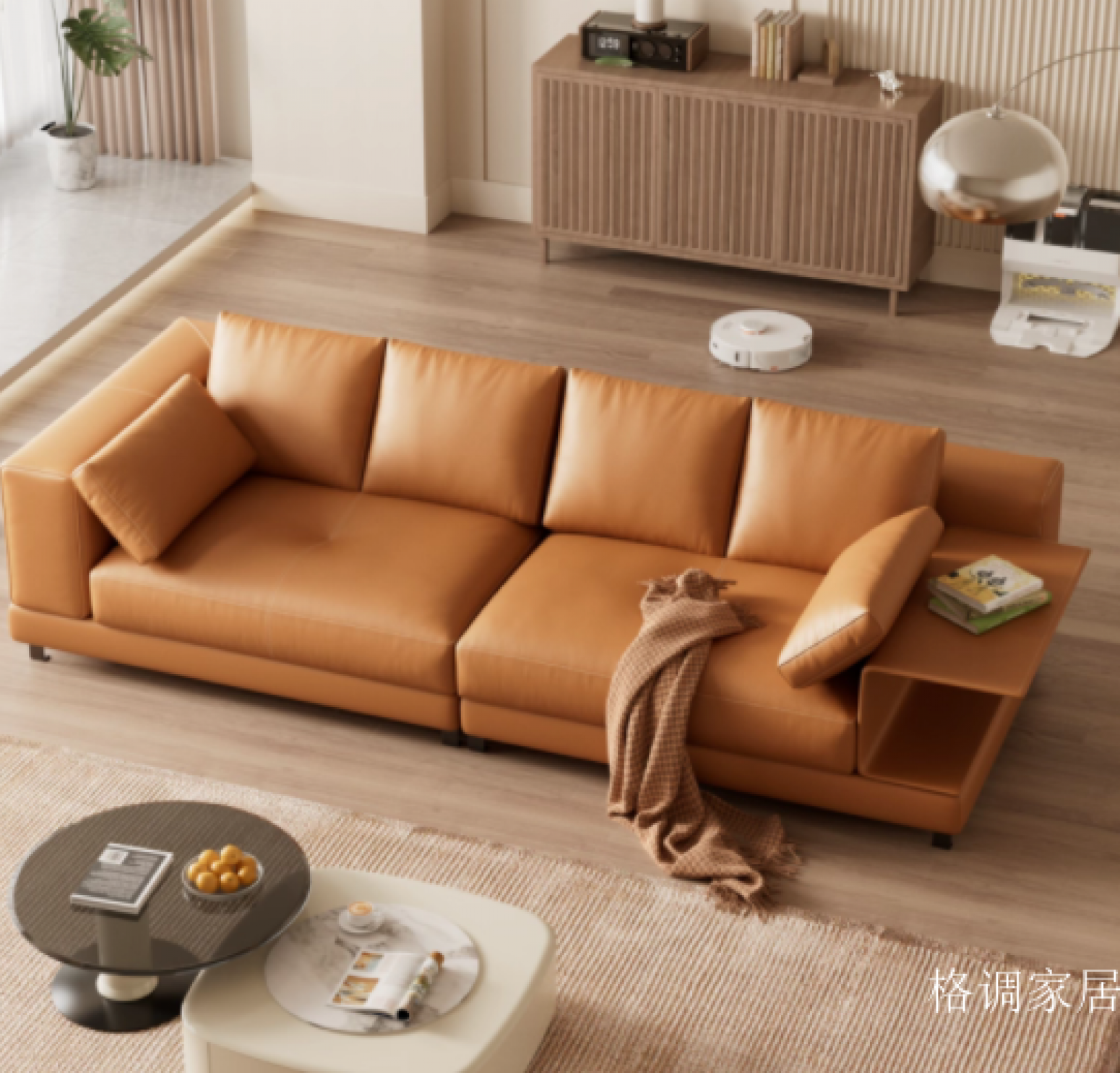 格调家居 Home Furniture Product 《A small yellow cowhide sofa》【图4】