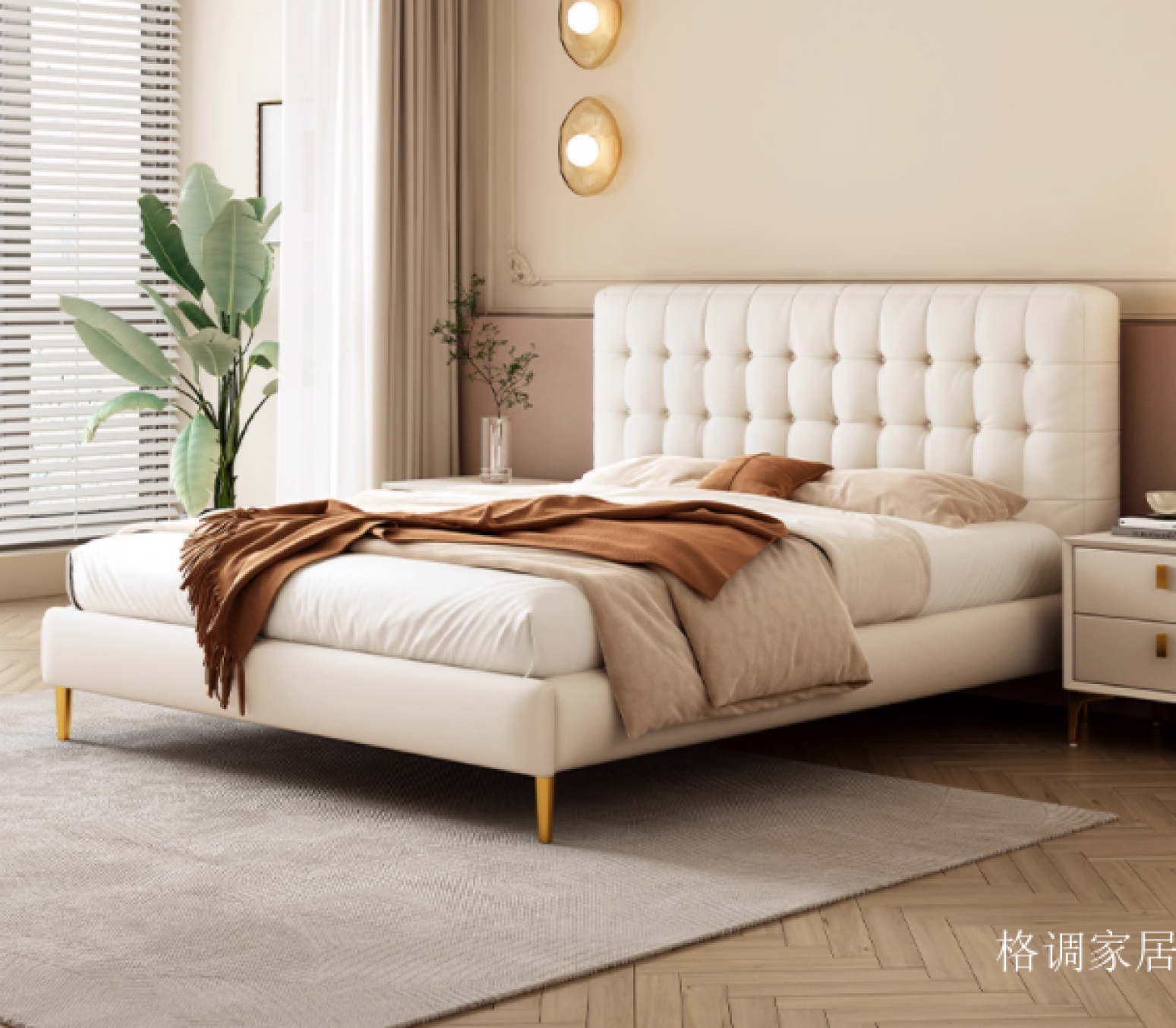 格调家居 Home Furniture Product 《Waffle leather bed》【图1】