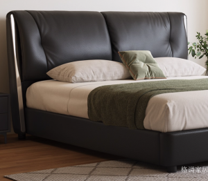 格调家居 Home Furniture product 《Italian minimalist large black cow bed》议价