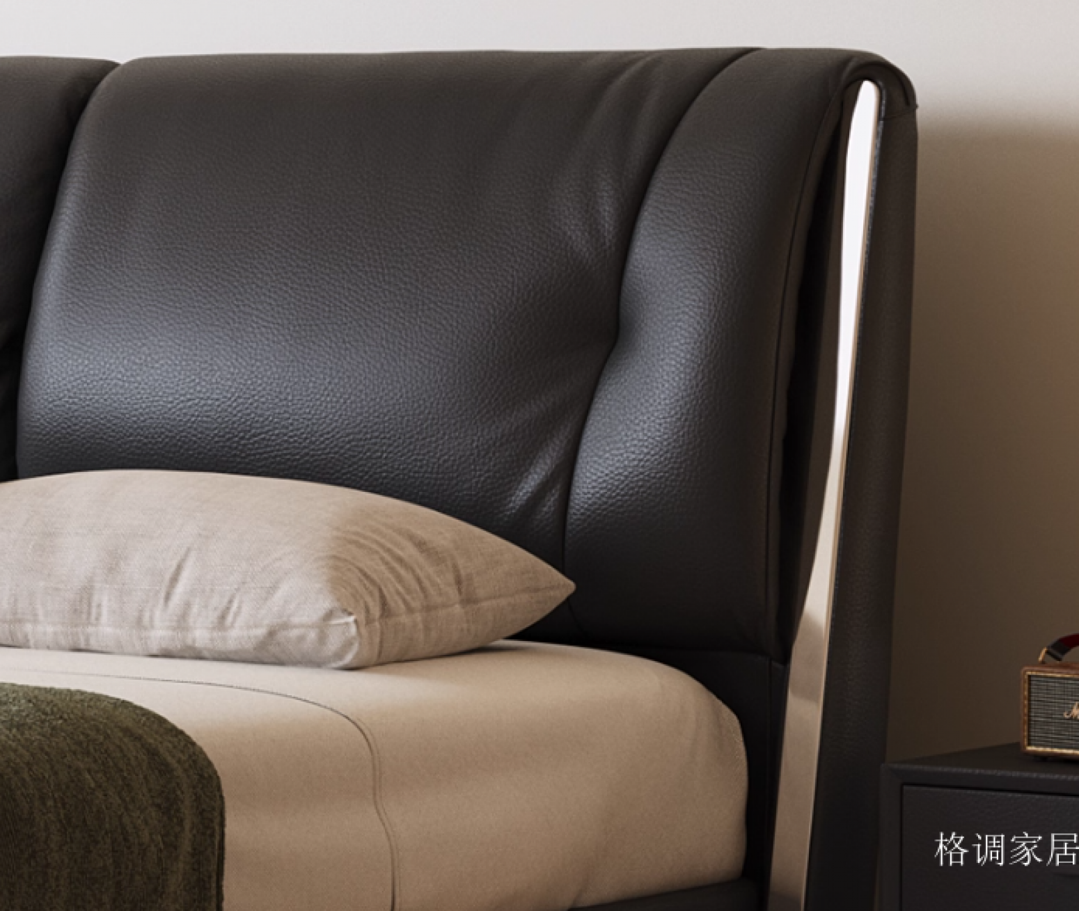 格调家居 Home Furniture Product 《Italian minimalist large black cow bed》【图1】