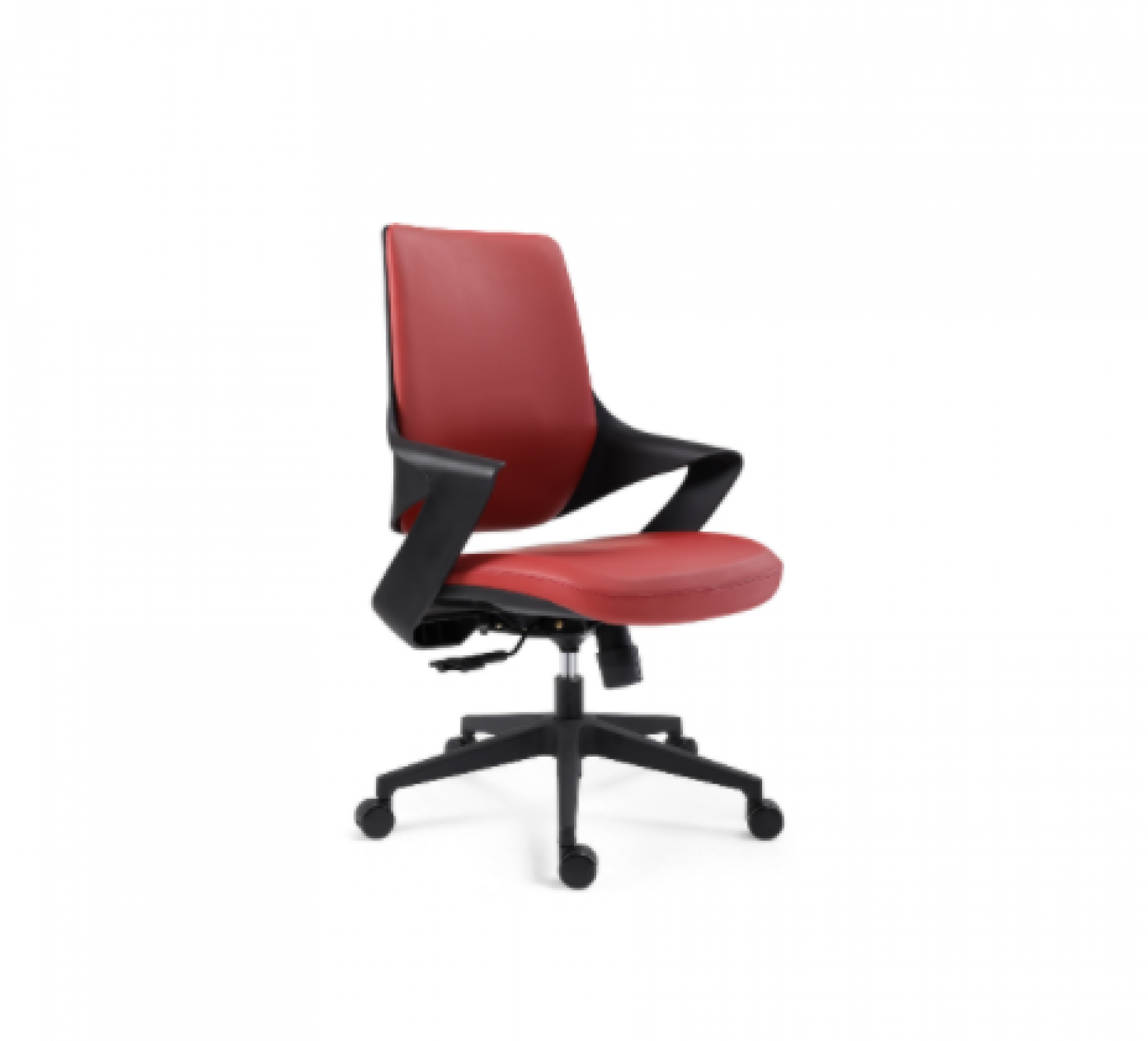 派利曼 Office furniture Product 《A deep red leather chair with a backrest》【图0】