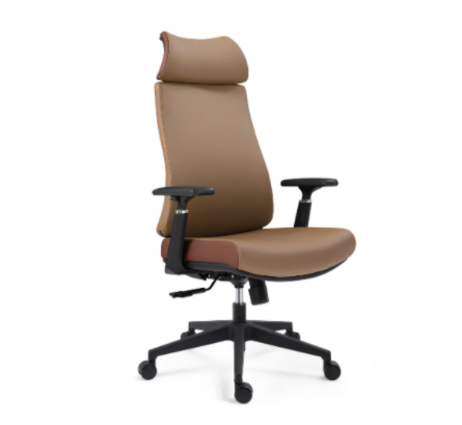 派利曼 Office furniture Product 《Camel brown back-backed high-back office chair》【图1】