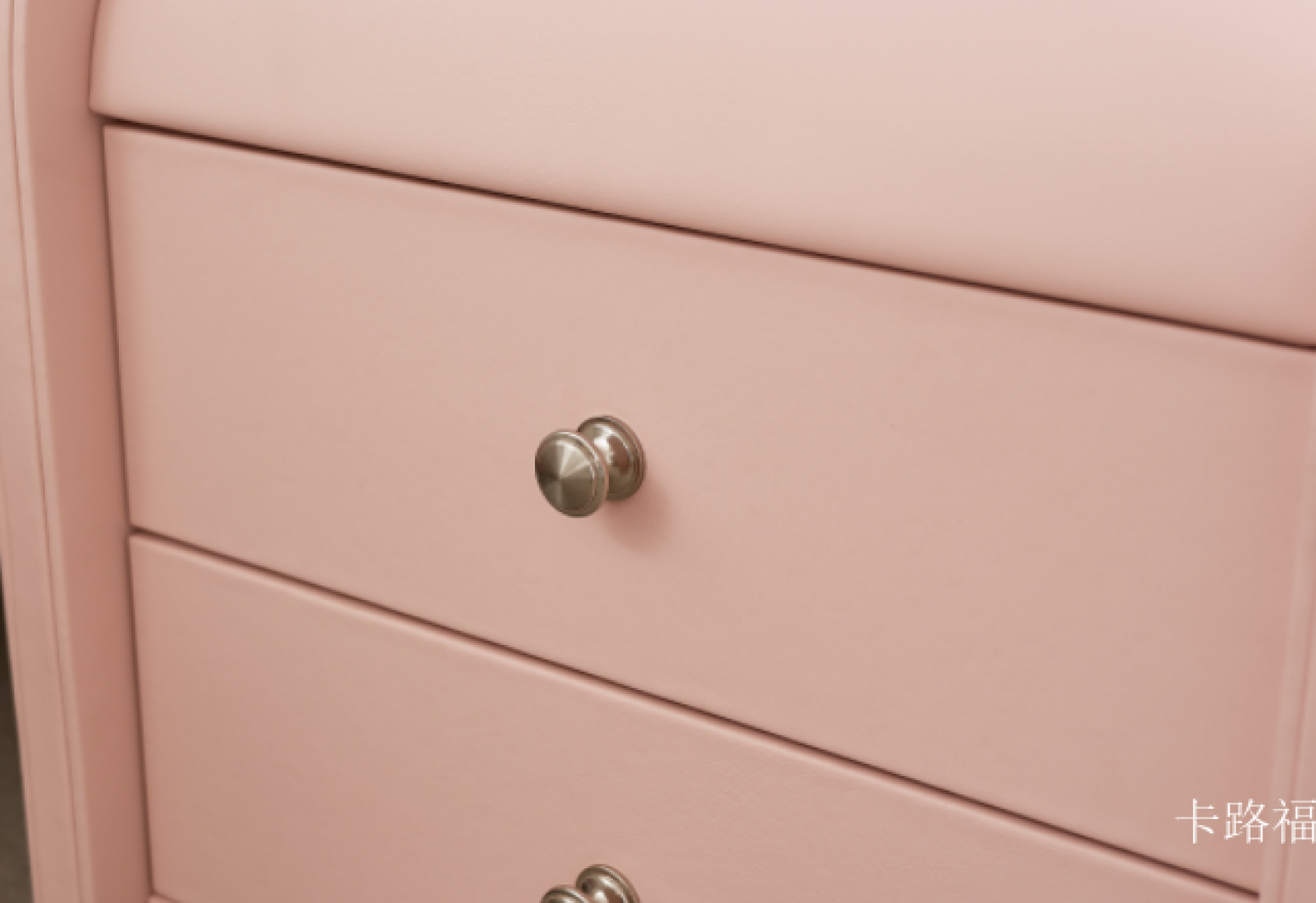 卡路福 Home Furniture Product 《Pink and gentle arc bedside table》【图1】