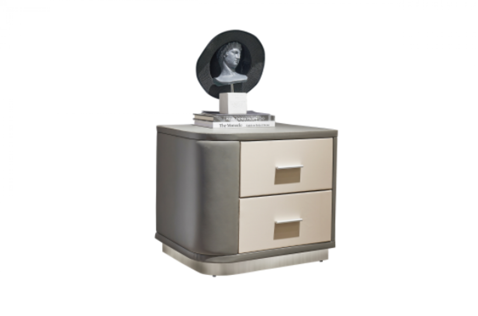 卡路福 Home Furniture product 《Gray rice color light luxury nightstand》