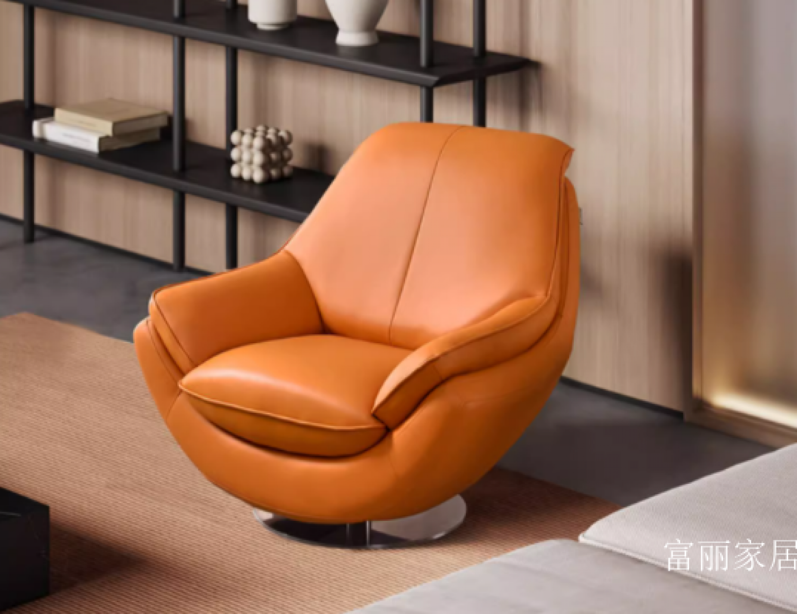 富丽家居 Smart home Product 《Single-person leather light luxury sofa》【图2】