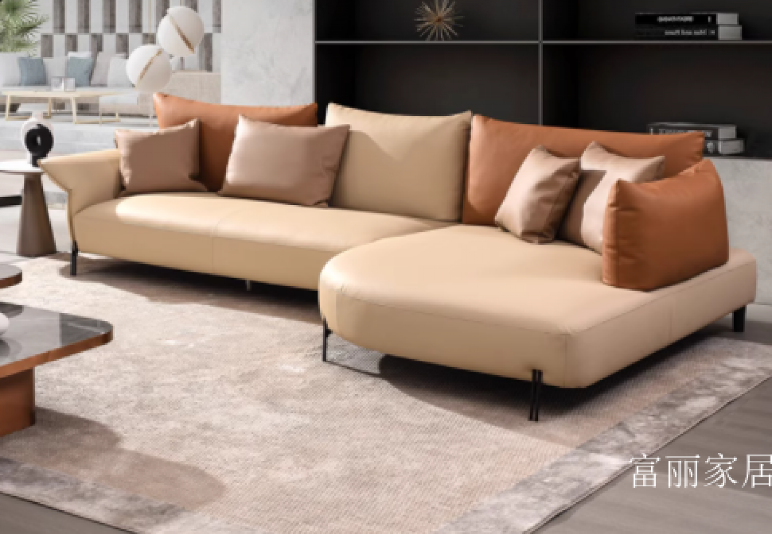 富丽家居 Home Furniture Product 《Nordic curved corner sofa》【图1】