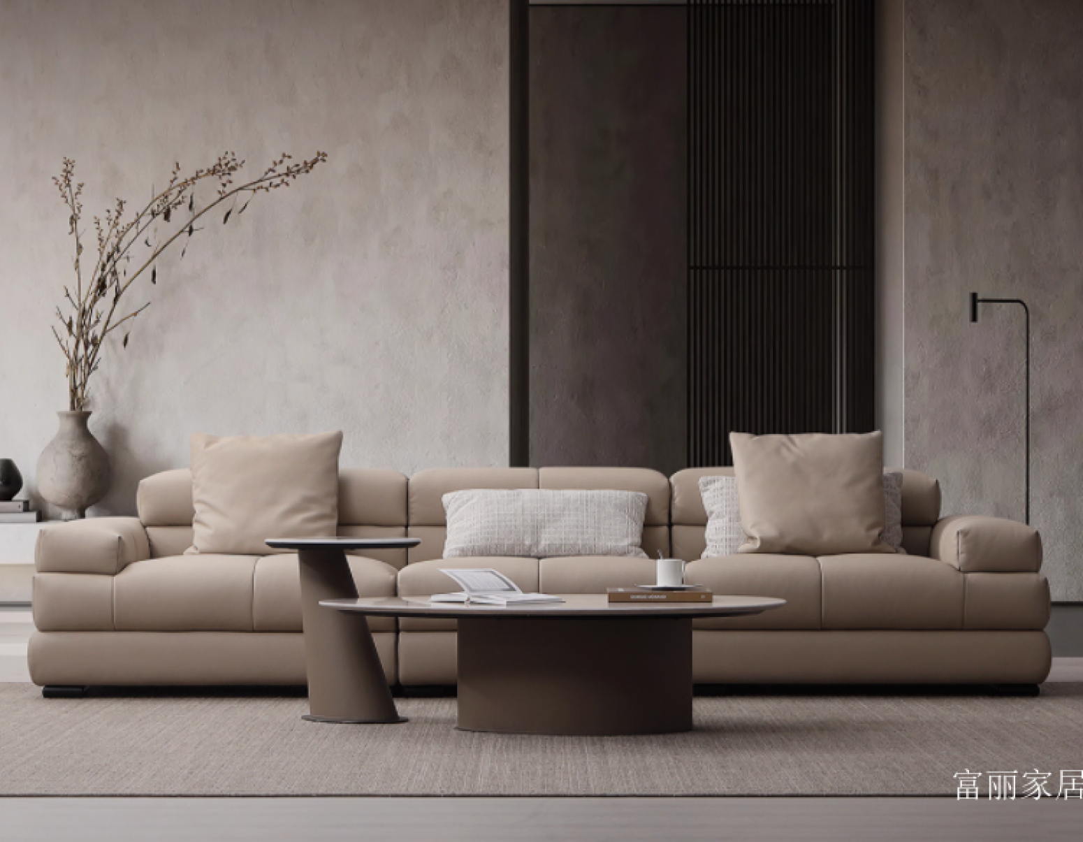 富丽家居 Home Furniture Product 《Terrace high-end pixel leather sofa》【图5】