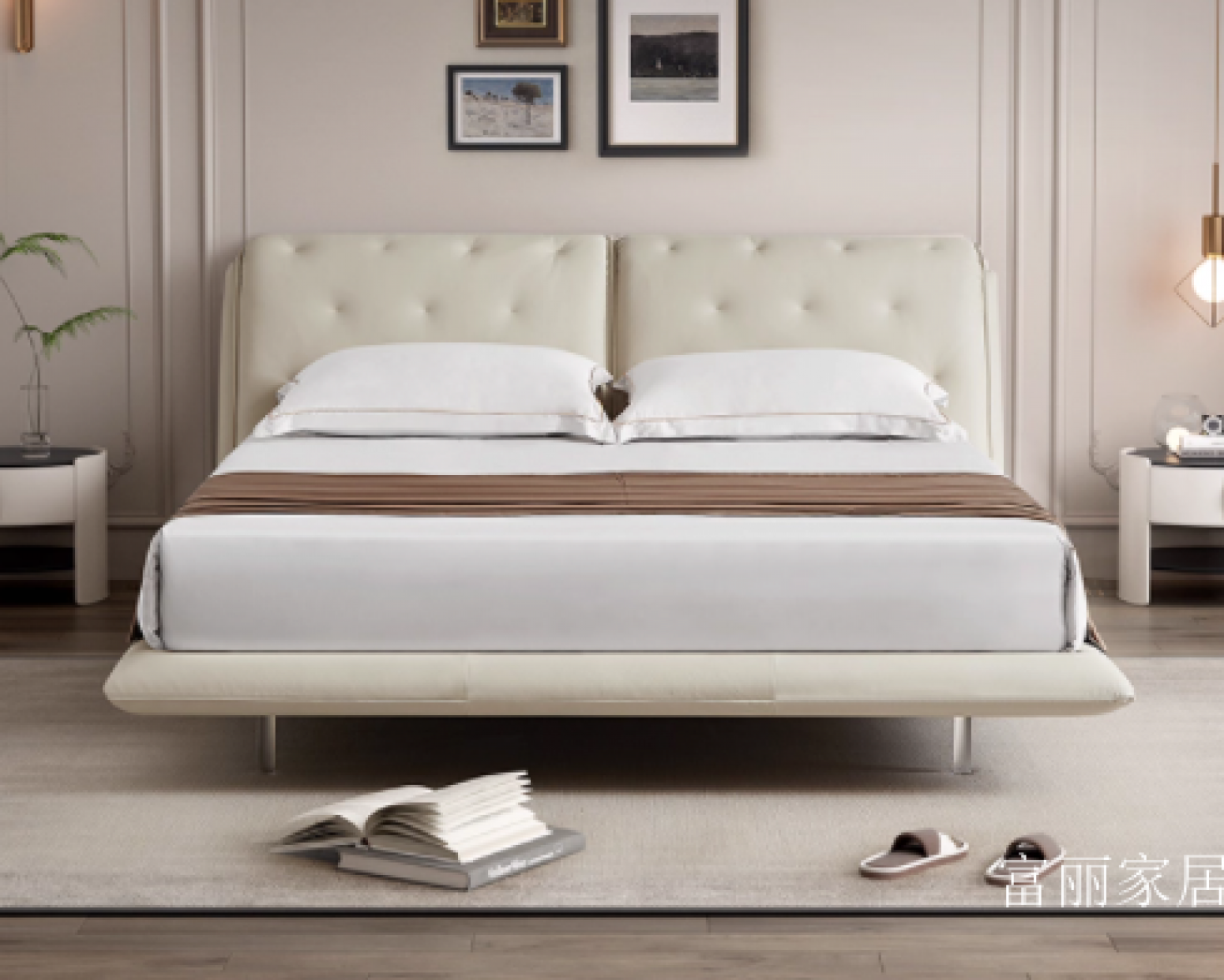 富丽家居 Home Furniture Product 《Modern and simple French leather bed》【图1】