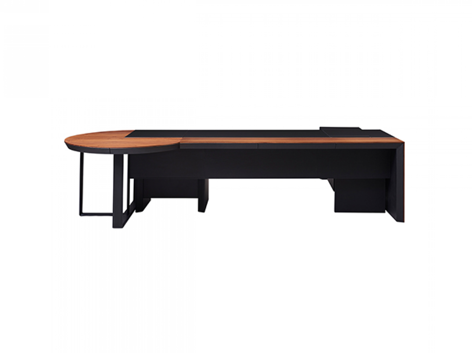 美廷理创 Office furniture Product 《Black and Brown Edge Business Class Desk》【图0】