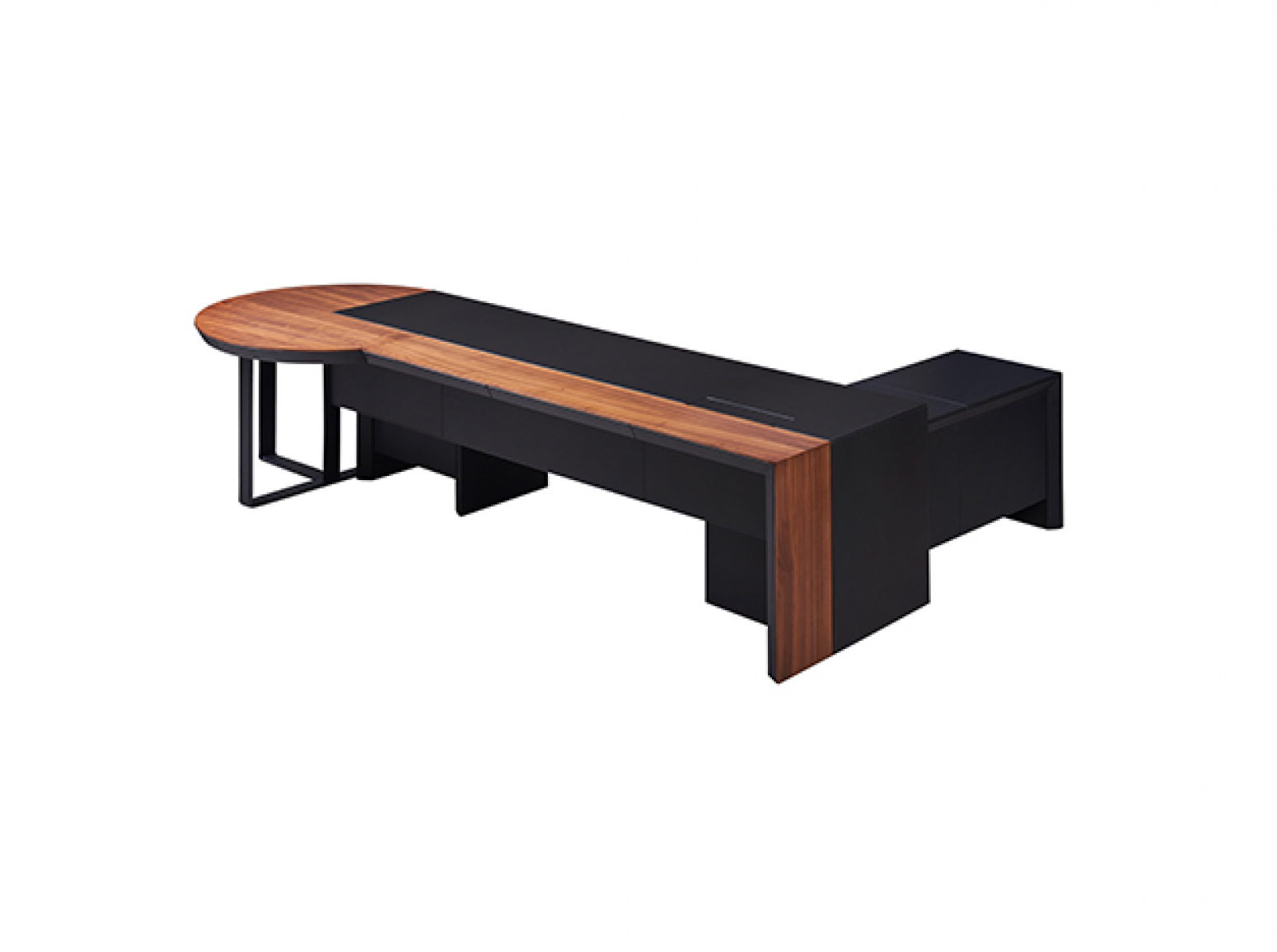 美廷理创 Office furniture Product 《Black and Brown Edge Business Class Desk》【图2】