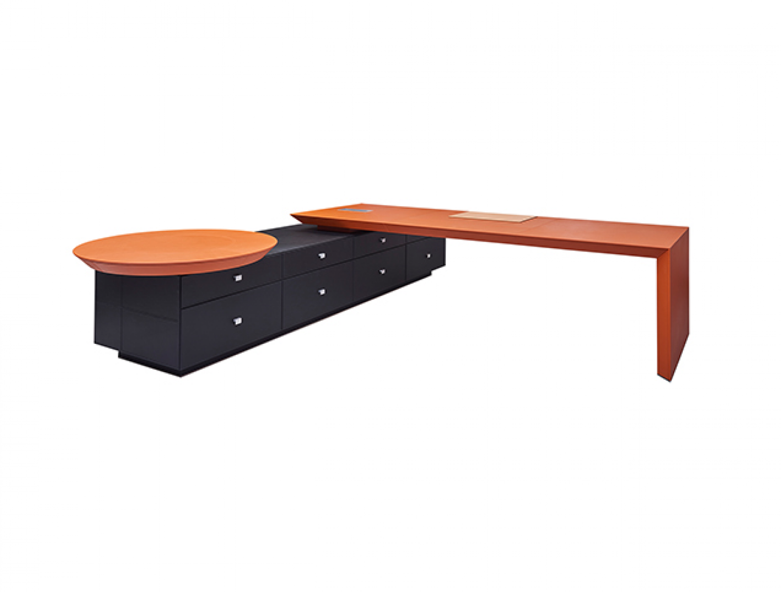 美廷理创 Office furniture Product 《Orange black Rishon business class desk》【图0】
