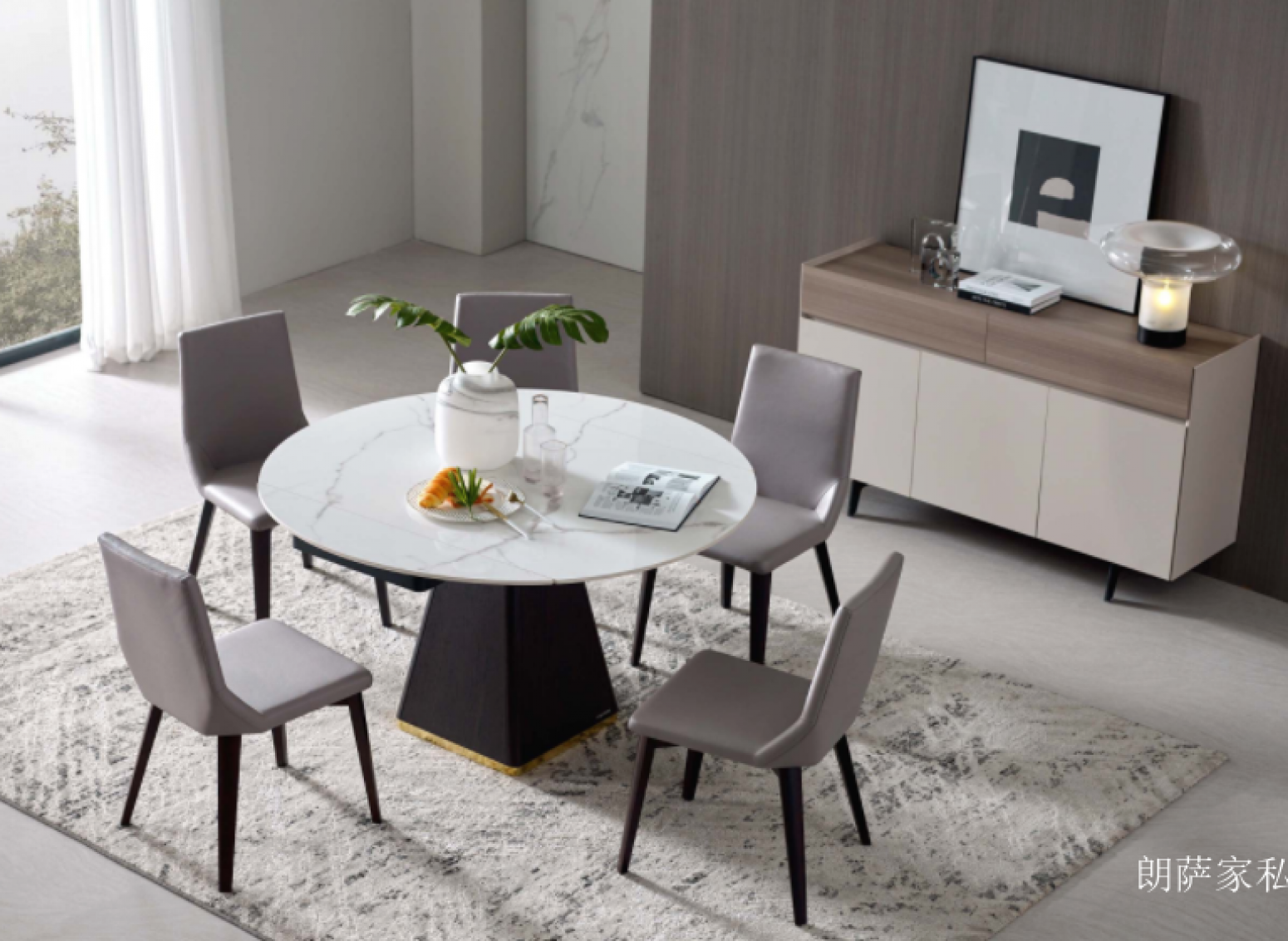 朗萨家私 Home Furniture Product 《Marble functional dining table》【图1】