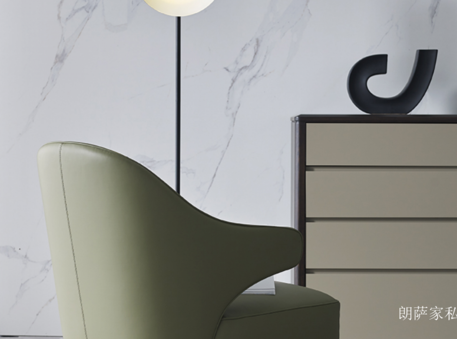 朗萨家私 Home Furniture Product 《Olive green elegant leisure chair》【图3】