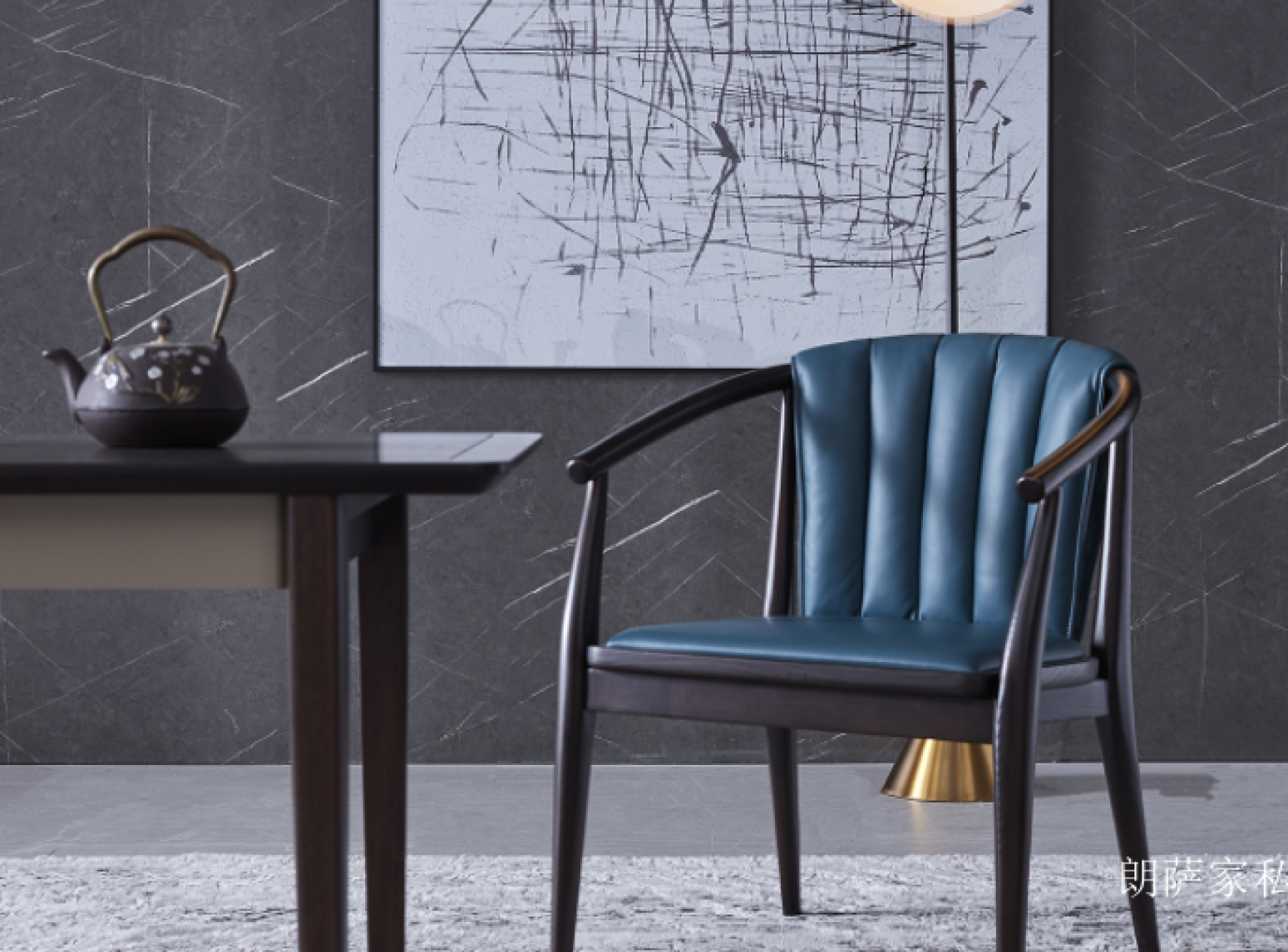 朗萨家私 Home Furniture Product 《Blues solid wood tea chair》【图2】