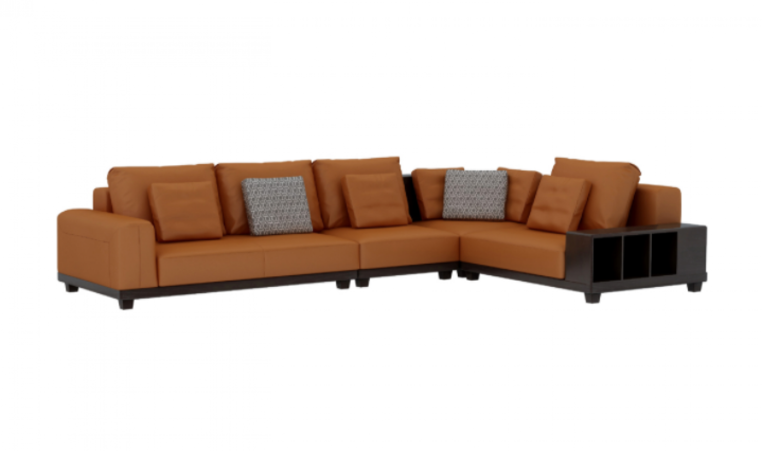 朗萨家私 Home Furniture product 《Orange rhyme storage L-shaped sofa》