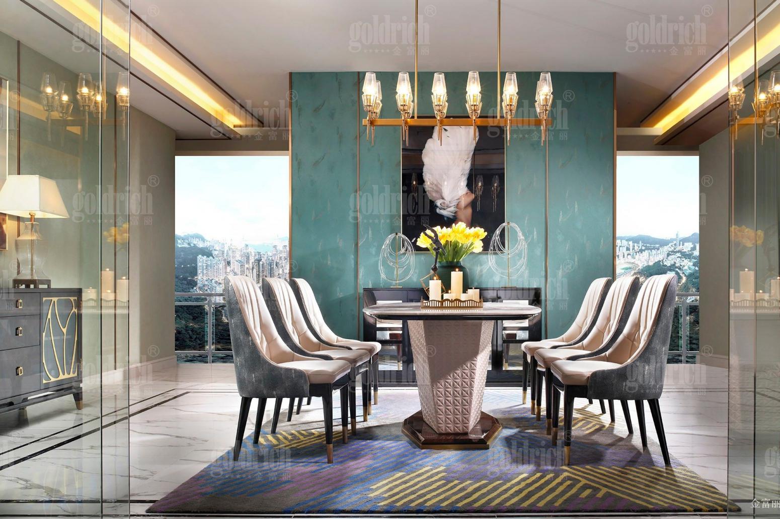 金富丽 Home Furniture Product 《Luxury high quality dining set》【图0】