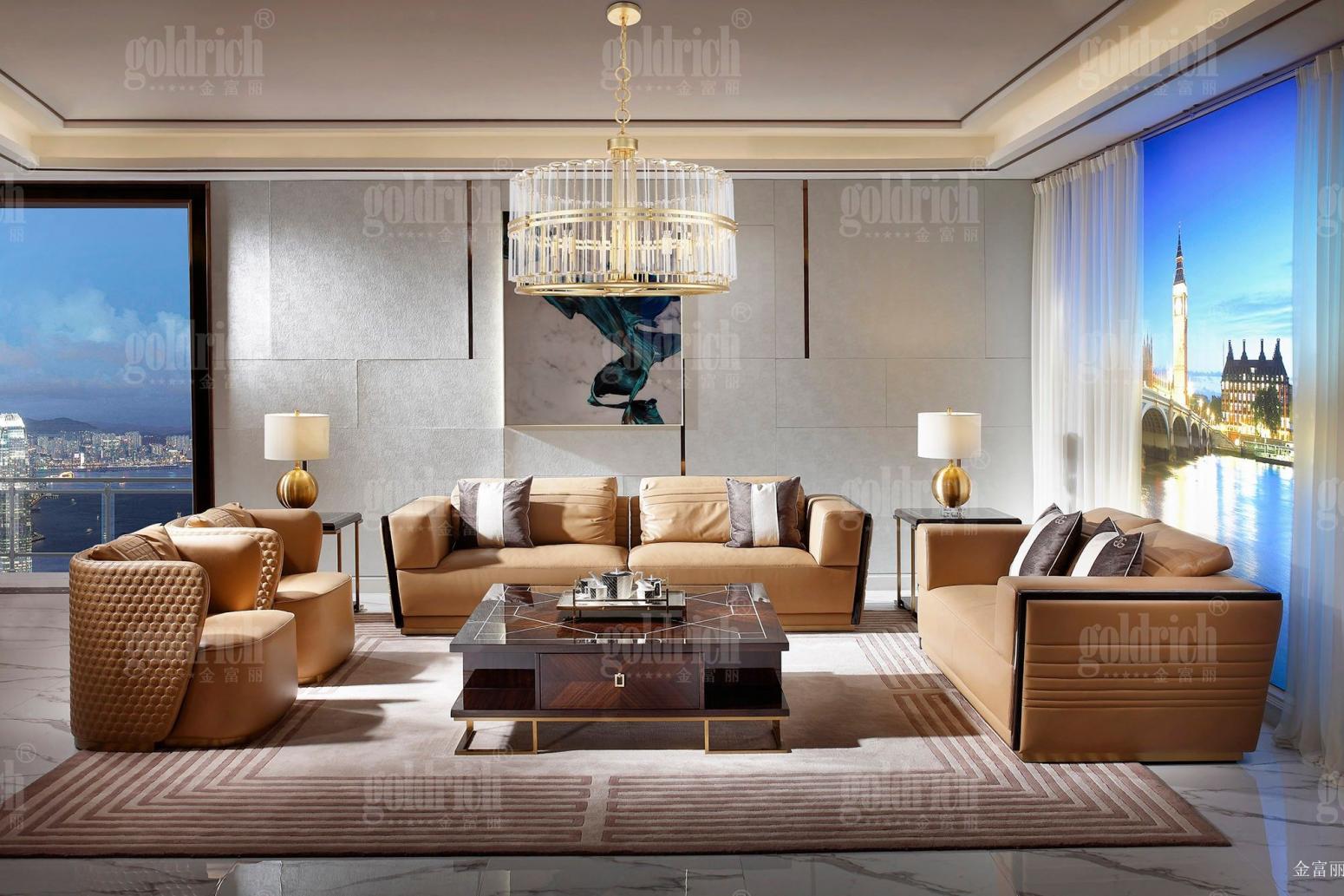 金富丽 Home Furniture Product 《Light light luxury and comfortable sofa》【图0】