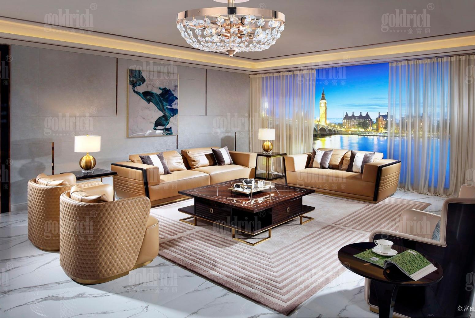 金富丽 Home Furniture Product 《Light light luxury and comfortable sofa》【图2】