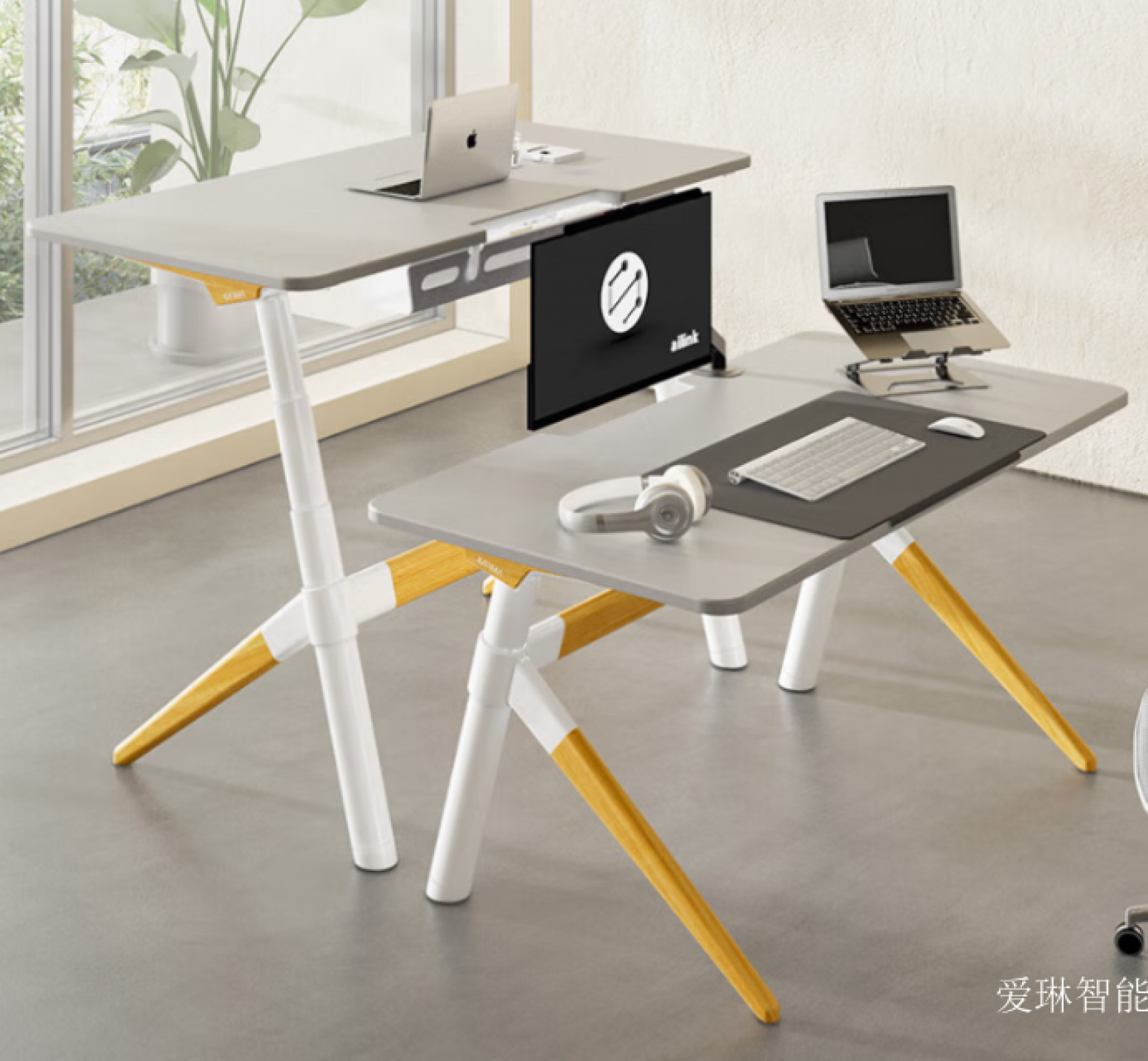 爱琳智能 Smart home product 《Office simple electric lifting table》