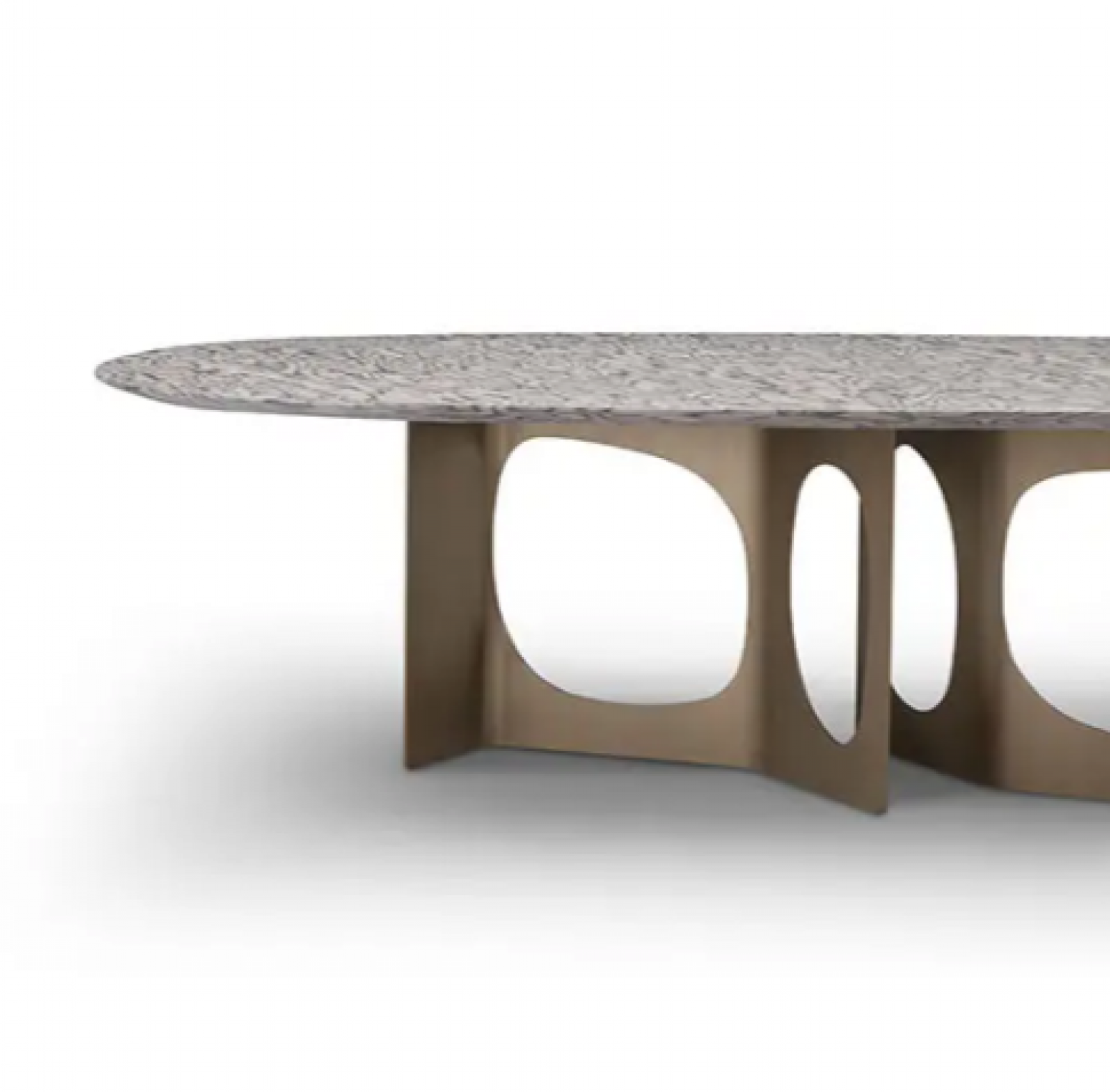 黛柏睿 Home Furniture Product 《Light luxury hollow oval dining table》【图1】
