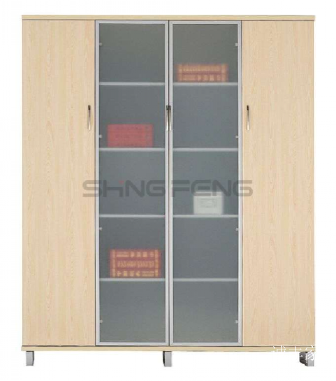 诚丰家具 Office furniture Product 《Shallow wood glass office file cabinet》【图0】