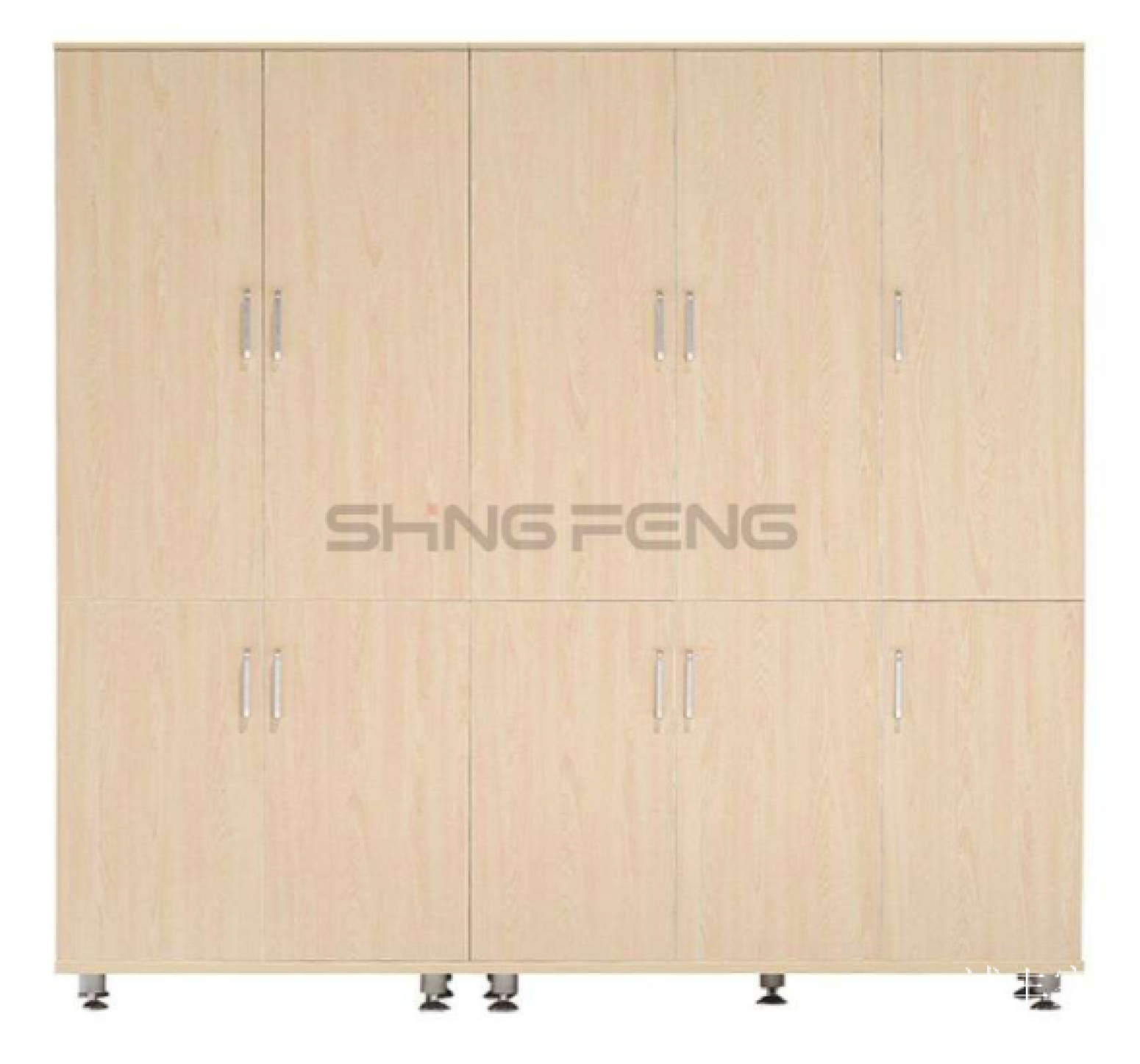 诚丰家具 Office furniture Product 《Shallow wood glass office file cabinet》【图2】